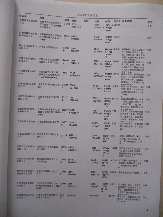 中国家纺企业黄页可开展精准营销，电话营销、邮件营销、传真营销等等多管齐下，圆您销售冠军梦