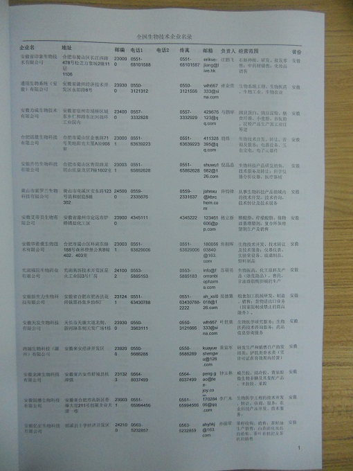 中国生物工程企业黄页可开展精准营销，电话营销、邮件营销、传真营销等等多管齐下，圆您销售冠军梦