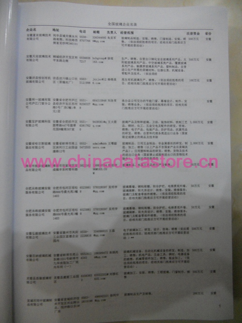 全国玻璃企业名单助您立刻获得大量潜在客户信息，大大减少销售成本，是您的事业事半功倍